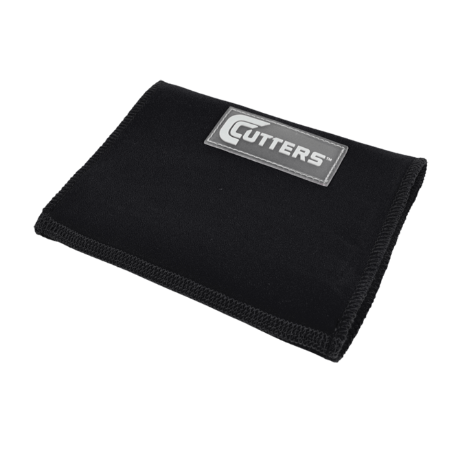 Cutters 0197 Triple Playmaker Wrist Coach Wristband - BLACK